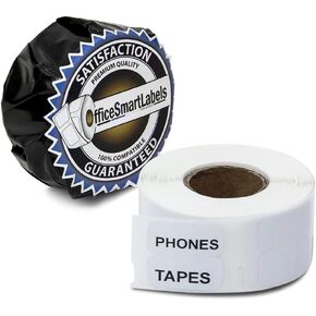 OfficeSmartLabels 2-1/8 x 2-3/4 inch Diskette Media Labels, Compatible with 30258 Labels (1 Roll / 400 Per Roll)