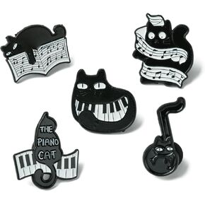 UR URLIFEHALL 6 Pcs 6 Styles Cute Ghost Enamel Brooch Pin, Gothic Badges Ghost Pin Brooch Black Cat Halloween Pin for Jackets Bookbags Hat Lapel Pin Backpacks