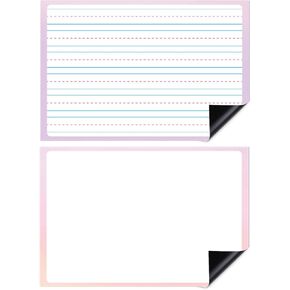 Magnetic Draw Write Paper Dry Erase Handwriting Lined Paper for Classroom Whiteboard Writing Chart Paper Giant Magnetic Newsprint Handwriting Paper Story Paper Homeschool Teaching Supplies 24" x 17"