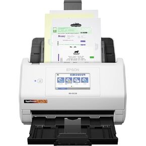 Epson RapidReceipt RR-600W Wireless Desktop Color Duplex Receipt and Document Scanner with Receipt Management Software, Touchscreen and Auto Document Feeder. Full 1-Year Limited Warranty (Renewed)
