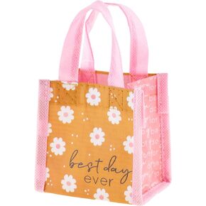Karma Reusable Gift Bags - Tote Bag and Gift Bag with Handles - Perfect for Birthday Gifts and Party Bags RPET 1 Rainbow Tiny