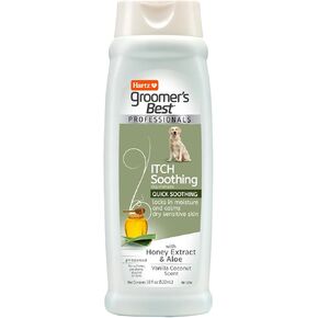 Hartz Groomer's Best Professionals Itch Soothing Dog Shampoo for Itchy Skin with Aloe & Honey, 32 oz