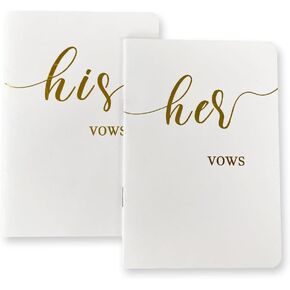 Hanvows Fow Books His and Hers ، كتب Food Fow مع حروف فولات فضية ، 5.9 "x3.9"