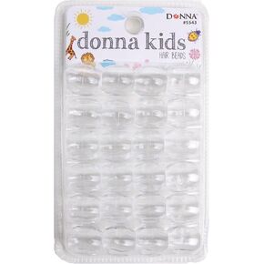 DONNA Jumbo Plastic Hair Beads, DIY Braiding Beads for Kids Hair Braids, 1PC Quick Beaders, Small Pack Size, 1PC White/Clear Color in Kuwait