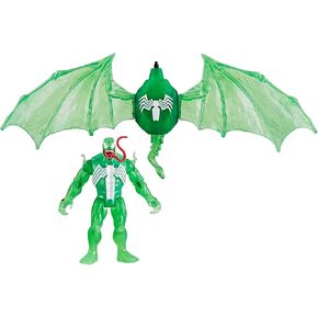 Marvel Epic Hero Series Web Splashers Green Symbiote Venom Hydro Wing Blast, Action Figure and Vehicle Playset, Spider-Man Super Hero Toys for Kids 4 and Up