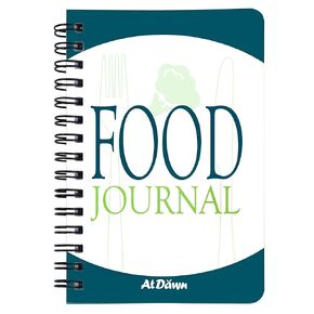 ATDAWN Food Journal/Food Diary/Diet Journal Notebook, 120 pages - 3 1/2" x 5 1/4" Durable Thick Translucent Cover, Wire-O Binding