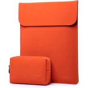 HYZUO 13 Inch Laptop Sleeve Case Bag, Light Orange