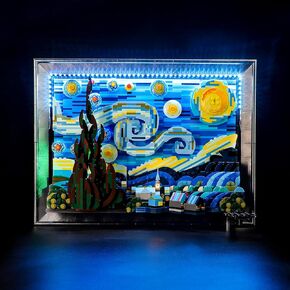 BRIKSMAX Led Lighting Kit for LEGO-21333 Vincent Van Gogh(Remote-Control Version) - The Starry Night - Compatible with Lego Ideas Building Blocks Model- Not Include The Lego Set