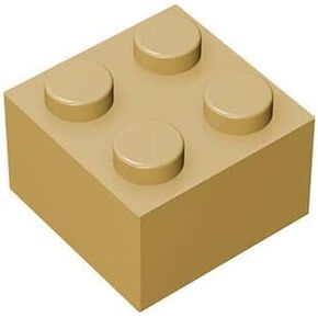 Classic Building Bricks 2 x 2 100 Piece, Creative Play Set - 100% Compatible with and All Major Brick Brands 3003(Colour:Light Gray)