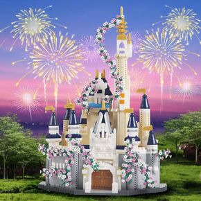 3100PCS Dream Castle Micro Mini Blocks Building Blocks(Not Compatible with Lego),A Ideals Dream Palace Achitecture with Sakura Serie Model Building Blocks Set, Unique Present Toys for 14+