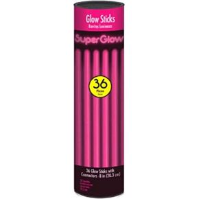 Pink Glow Stick Tube - 8" (Pack of 36) – Long-Lasting, Non-Toxic & Eco-Friendly - Perfect for Parties