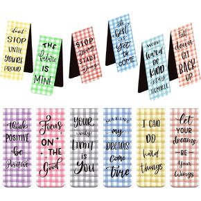 60pcs Motivation Bookmarks Magnet Bookmarks Positive Page Markers Magnetic Page Clips for School Kids Teachers Students Gifts Home Office Supplies