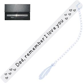 أبي تذكرني أحبك إشارة مرجعية ， هدية لأبي ， إشارة مرجعية محفورة للمعادن لهدايا الرجل لعلامة كتاب القارئ ， عيد ميلاد عيد الميلاد عيد ميلاد عيد الميلاد in Kuwait