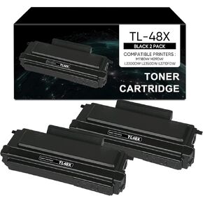 TL-48X Black Toner Cartridge | 2 Pack TL48X Compatible with PANTUM M118DW M29DW L2300DW L2350DW L2710FDW Monochrome Laser Printer ( 6,000 Pages)
