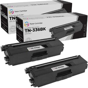 LD Products Compatible Replacement for Brother TN336 Toner Cartridge TN336BK TN-336 High Yield to Use with MFC-L8600CDW MFC-L8850CDW HL-L8250CDN HL-L8350CDW HL-L9200CDW (Black, 2-Pack)