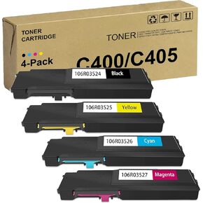 C400 C405 Extra High Yield Toner Cartridge Replacement for Xerox VersaLink C405 C400 C400D C400DN MFP C405 C405N C405DN CMYK 4 Pack