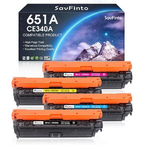 651A Toner Cartridge Replacement for HP 651A CE340A CE341A CE342A CE343A Toner Cartridge for HP Laserjet Enterprise 700 Color MFP M775 M775dn M775f M775z M775z+ Printer (BCMY, 4-Pack)