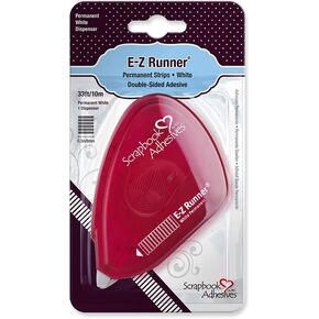 Scrapbook Adhesives by 3L Runner Strips, E-Z Permanent Adhesive Dispenser, 33-Feet, Single, Model:01644