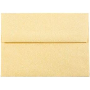 LUXPaper A6 Invitation Envelopes | 4 3/8" x 5 3/4" | Gold Parchment | 60lb. Text | 50 Qty