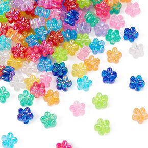 Craftdady 184Pcs Glass V Shaped Arrow Beads 8 Colors Fun Crystal Arrow Charm Beads Bulk Spacer Beads 6x5mm for Crafts DIY Beading Bracelets Jewelry Making Supplies