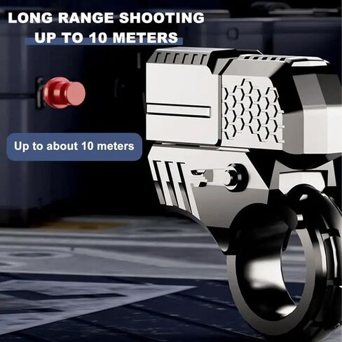 Adult Fidget Toys for Stress Relief EDC Alloy Finger Toy Pistol Decompression Launcher Model Ring for Anxiety Gift(Style-A) in Kuwait