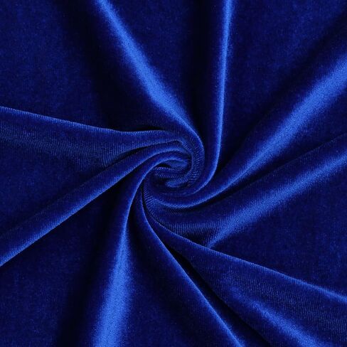 Stretch Velvet Fabric by The Yard Soft for Sewing, Costume, Upholstery, Crafting Projects(Ivory,2 Yard) in Saudi Arabia