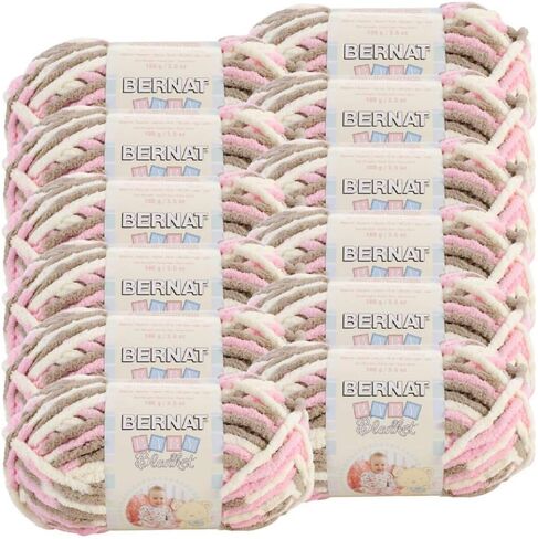 Bernat Little Denim Print, Baby Blanket Yarn, Multipack of 6, 6 Pack in Saudi Arabia