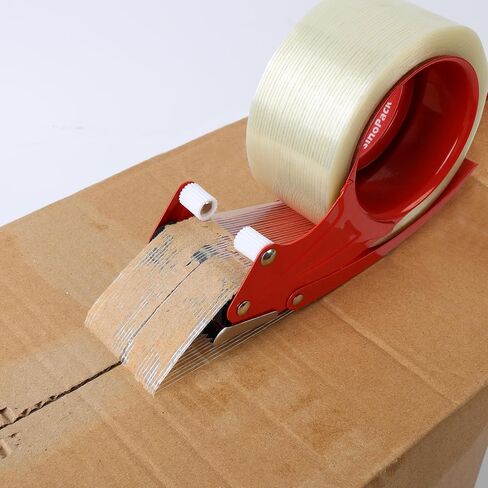 Strapping Tape with Dispenser, 3 Pack 2 Inch x 30 Yards 5.5 Mil, Heavy Duty Reinforced Fiberglass Tape for Moving,Shipping,Storage in Kuwait