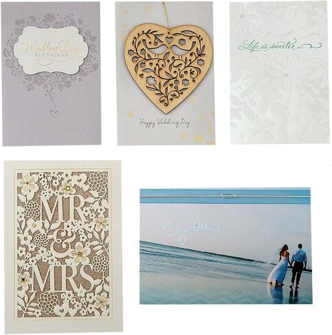 Hallmark Wedding Cards Assortment (5 Cards with Envelopes) in Saudi Arabia