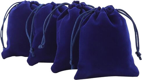 Kaoyoo 25pcs 4 "x4.7"/10cmx12cm أكياس الهدايا المخملية لحفل الزفاف ، أعياد الميلاد ، عيد الميلاد ، تعبئة المجوهرات in Kuwait