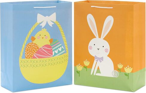 Hallmark 6 "حزمة هدايا عيد الفصح الصغيرة (8 أكياس: سلة عيد الفصح ، أرنب عيد الفصح ، الفراخ ،" Happy Easter ") للأطفال ، تفضل الحفلات ، بطاقات الهدايا in Saudi Arabia