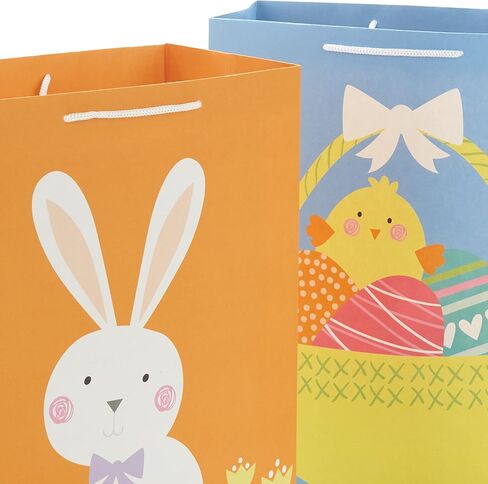 Hallmark 6 "حزمة هدايا عيد الفصح الصغيرة (8 أكياس: سلة عيد الفصح ، أرنب عيد الفصح ، الفراخ ،" Happy Easter ") للأطفال ، تفضل الحفلات ، بطاقات الهدايا in Saudi Arabia
