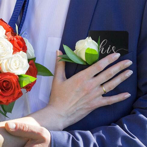 HANVOWS Vow Books His and Hers,Wedding Vow Books with Silver Foil Lettering,5.9"x3.9" Black and White Book Bride and Groom Booklet Notebook for Wedding Ceremony,Engagement Wedding Essentials Gift in Saudi Arabia