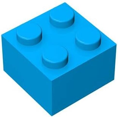Classic Building Bricks 2 x 2 100 Piece, Creative Play Set - 100% Compatible with and All Major Brick Brands 3003(Colour:Light Gray) in Kuwait