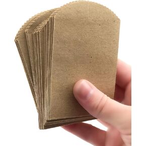 50 أكياس ورقية Mini Kraft - 4 "× 2.5" حقائب الحفلات ، مستلزمات Craft DIY