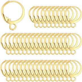 80 pcs leverback arring hooks ، rowner clasps clasps clasps stan stegie steugie hoop hypoallergenic arces for diy make make supplies