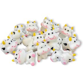 LASHICORN MOO MOO SUPARU COW POTARINES BULK 16PK ، 5 تصميمات ، لقد تم وضع لعبة Mooed Game على الأبقار على بطاقات SUVS Tags حيوانات مزرعة لطيفة صغيرة in Kuwait