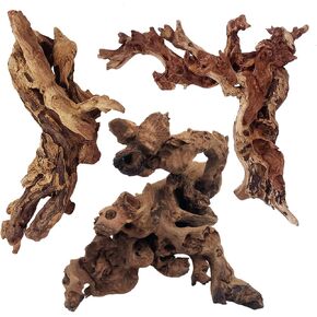 Tfwadmx Aquarium Driftwood Wood Wood Branses ، 3 قطع من 6-10 "زخرفة الخشب الخشبي ، Terrarium Mopani Wood for Aquarium Freshwater reptile in Kuwait