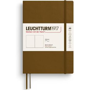 LEUCHTTURM1917 - Notebook Softcover Medium A5-123 Numbered Pages for Writing and Journaling - Thinking Ahead (Dotted Paper, Deep Sea)
