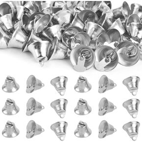 Framendino, 72 Pack Mini Gold Jingle Bells Liberty for Wind Chimes Wedding Doors Dog Collar Decorating