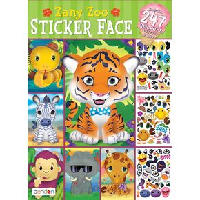Bendon Zany Zoo Create-A-Face Sticker Pad 42424