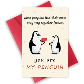 OJsensai Cute Otter Valentines Day Card for Husband Wife, Sweet Anniversary Birthday Gifts for Girlfriend Boyfriend, I Love You Card