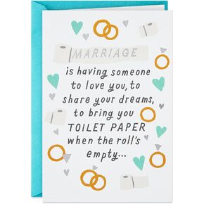 Hallmark Shoebox Funny Wedding Congratulations Card (Wedding Vows)