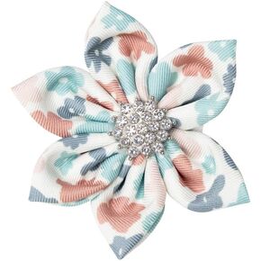 Flower Bow for Pets, Special Occasion Slide-On Elastic Collar Attachment for Dogs and Cats, Fun, Cute, Comfortable & Durable Accessories
