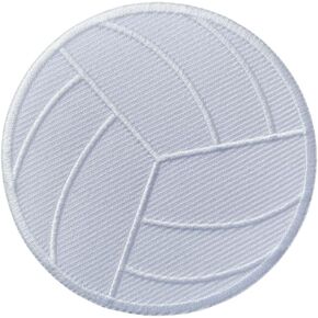 Classic Volleyball Patch – 3.5 inches, Cool Volleyball Iron On Patch – Embroidered Iron On Sport Patches for Jackets