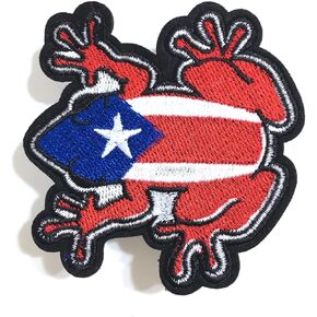 Puerto Rico Flag Iron on Patch for Jackets Clothing Accessory Backpacks Jeans Boricua Quality Puerto Rican Patches Quality Fashion Design PR Easy to use DIY Fashion Design Unisex Must Have Jacket hat