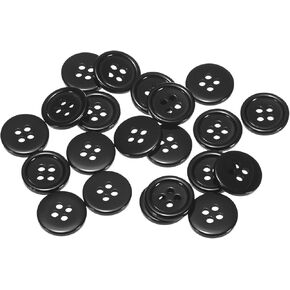 Harfington 20pcs 24L أزرار الخياطة 5/8 "(15 مم) راتنجات مستديرة أزرار بديلة مكونة من 4 حفرة لخياطة الملابس وديي ، أخضر