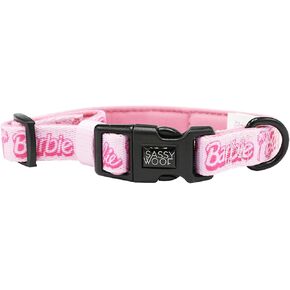 Dog Collar Barbie™ Malibu - M, Adjustable, Durable, Comfortable and Stylish Pet Accessories for Medium Dogs - Officially Licensed in Kuwait