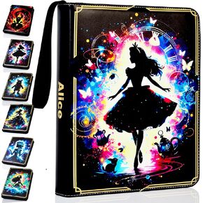 Premium Binder Compatible with Lorcana Tarding Cards 990 Pockets Collectible Card Holder for Sports Cards and other TCG Trading Cards with 55 Sleeves.