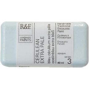 R&F Artist Encaustic Paint, 40 ml, Cerulean Extra Pale